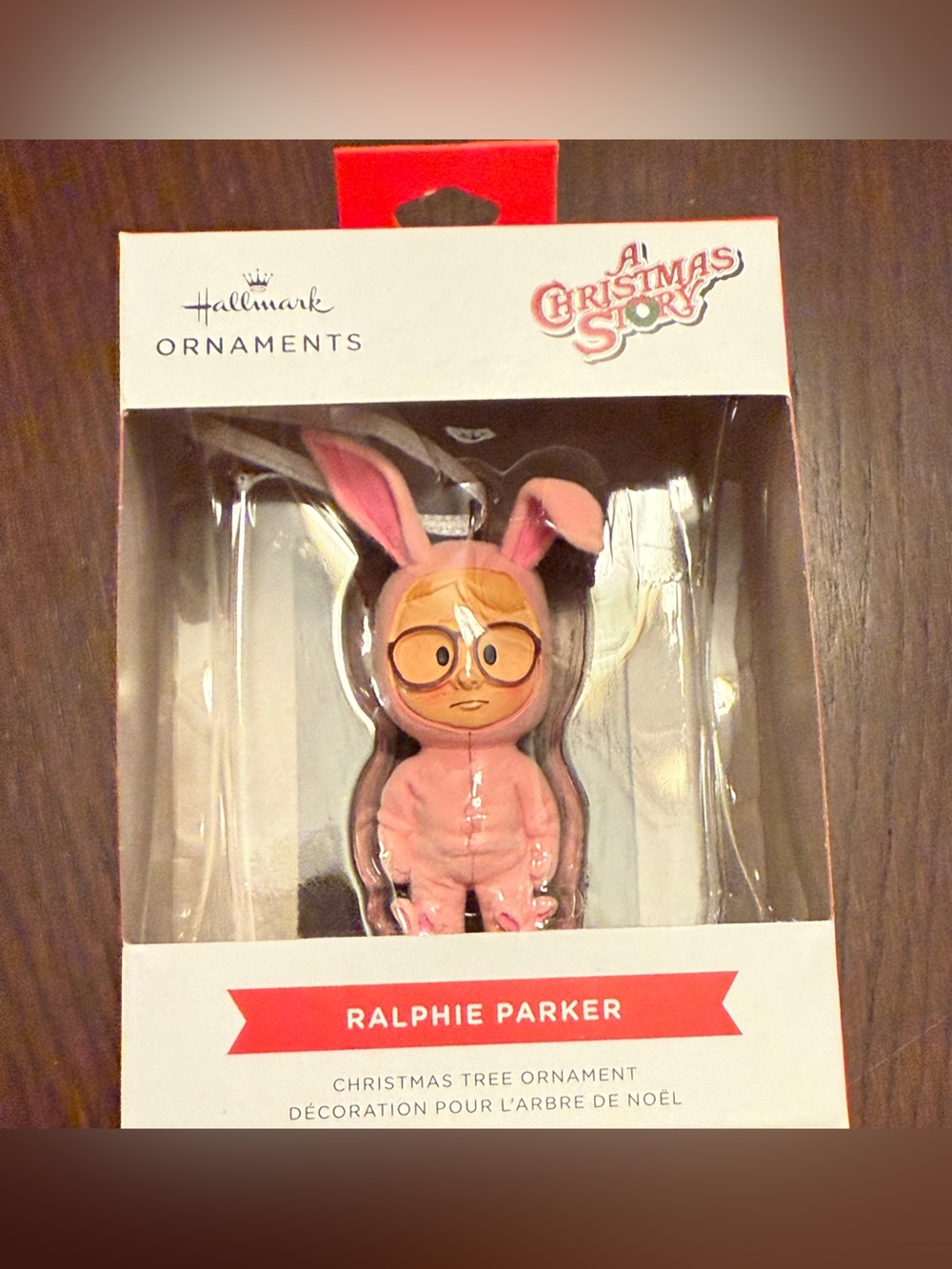 Ralphie Parker Pink Bunny Costume Ornament CHRISTMAS STORY Hallmark Decoration